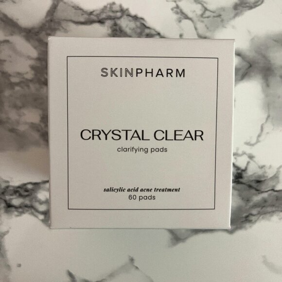 SKINPHARM CRYSTAL CLEAR Clarifying Pads Salicylic Acid Acne Treatment NEW IN BOX - Picture 1 of 3